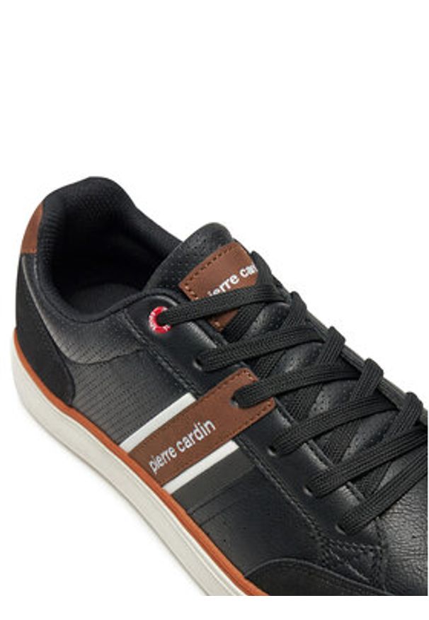 Pierre Cardin Sneakersy 4124 Czarny. Kolor: czarny. Materiał: skóra