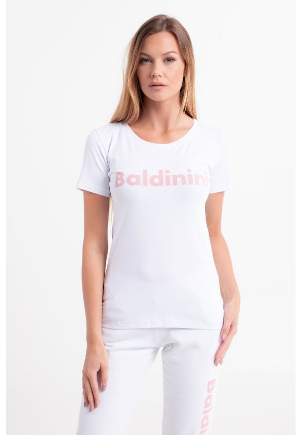 Baldinini - T-SHIRT BALDININI. Okazja: na co dzień. Materiał: materiał. Styl: casual