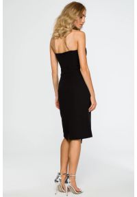 Sukienki.shop - Sukienka wieczorowa ołówkowa z gorsetem asymetryczna czarna. Okazja: na imprezę. Typ kołnierza: dekolt gorset. Kolor: czarny. Typ sukienki: ołówkowe, asymetryczne, gorsetowe. Styl: wizytowy #4