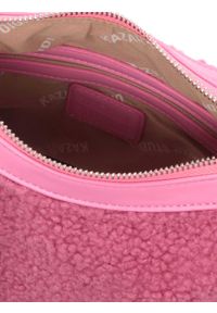 Kazar - Różowa torebka damska. Kolor: różowy. Sezon: zima. Materiał: futrzane #2