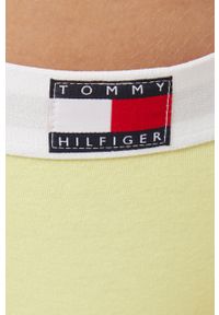 TOMMY HILFIGER - Tommy Hilfiger stringi kolor żółty. Kolor: żółty. Materiał: włókno, materiał #4