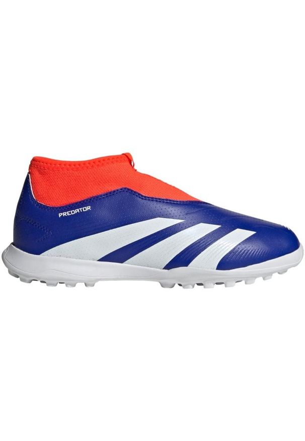 Adidas - Buty piłkarskie adidas Predator League Ll Tf IF6429 niebieskie. Zapięcie: sznurówki. Kolor: niebieski. Materiał: syntetyk, materiał. Szerokość cholewki: normalna. Sport: piłka nożna