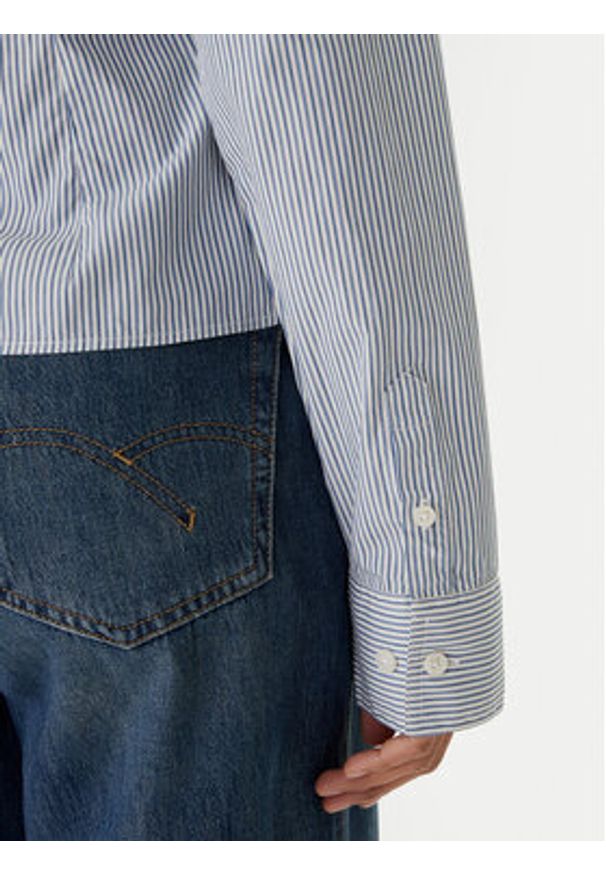 Guess Jeans Koszula W6RH66 WH7Q1 Niebieski Regular Fit. Kolor: niebieski. Materiał: bawełna
