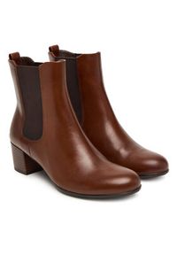 ecco - ECCO Botki Dress Classic 20992301014 Brązowy. Kolor: brązowy. Materiał: skóra #6