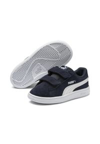 Trenerzy dziecięcy Puma Smash v2 SD. Okazja: na co dzień. Kolor: wielokolorowy, niebieski, biały. Sport: turystyka piesza #1