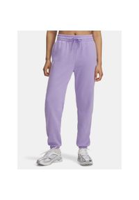 Spodnie dresowe damskie Under Armour Rival Terry Jogger. Kolor: fioletowy. Materiał: dresówka. Sport: fitness #1