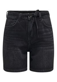 only - ONLY Szorty jeansowe Gianna 15340706 Czarny Regular Fit. Kolor: czarny. Materiał: bawełna #5