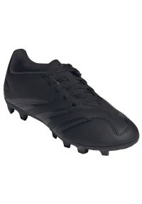 Adidas - Buty adidas Predator Club FxG Jr IG5428 czarne. Kolor: czarny. Materiał: syntetyk, materiał. Szerokość cholewki: normalna #4