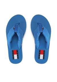 Tommy Jeans Japonki Webbing Mid Beach Sndl Nw Strip EN0EN02114 Niebieski. Kolor: niebieski. Materiał: materiał