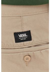 Vans spodnie męskie kolor beżowy w fasonie chinos. Kolor: beżowy #2
