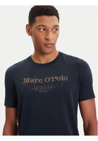Marc O'Polo T-Shirt 528 2305 51196 Granatowy Regular Fit. Typ kołnierza: polo. Kolor: niebieski. Materiał: bawełna #4