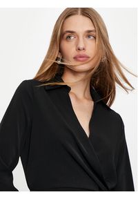 Haveone Sukienka codzienna AFS-M062 Czarny Regular Fit. Okazja: na co dzień. Kolor: czarny. Materiał: syntetyk. Typ sukienki: proste. Styl: casual #4