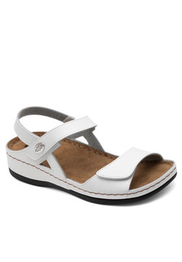 Inblu Sandały O6D3AA01 Biały. Kolor: biały. Materiał: materiał