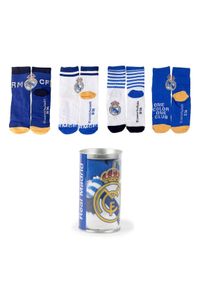 Real Madrid - Real Madryt skarpetki junior 4 pary wielokolorowe. Kolor: wielokolorowy. Sport: piłka nożna #1