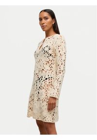 Vero Moda Sukienka koktajlowa Awalison 10342832 Beżowy Regular Fit. Kolor: beżowy. Materiał: bawełna. Styl: wizytowy #1