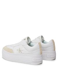 Calvin Klein Jeans Sneakersy YW0YW01433 Biały. Kolor: biały. Materiał: skóra #4