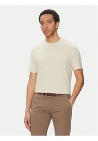 Marciano Guess T-Shirt 5GHI00 6315A Beżowy Regular Fit. Kolor: beżowy. Materiał: wiskoza