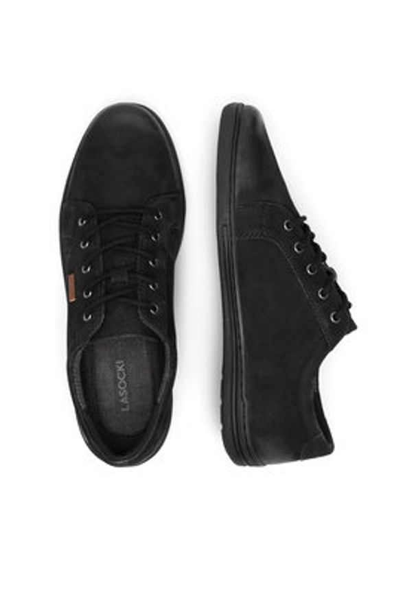 Lasocki Półbuty VICTOR4-77 MI08 Czarny. Kolor: czarny. Materiał: skóra