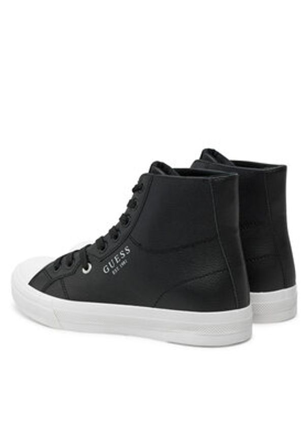 Guess Trampki FMPISM FAL12 Czarny. Kolor: czarny. Materiał: skóra