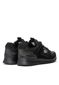 Sneakersy męskie czarne Lacoste Joggeur 2.0. Kolor: czarny. Materiał: dzianina. Sezon: lato. Sport: bieganie