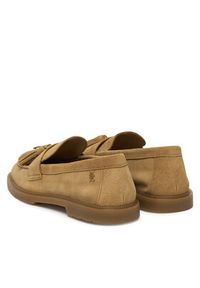 TOMMY HILFIGER - Tommy Hilfiger Mokasyny Light Suede Tassel Loafer FW0FW09285 Brązowy. Kolor: brązowy. Materiał: zamsz, skóra #4