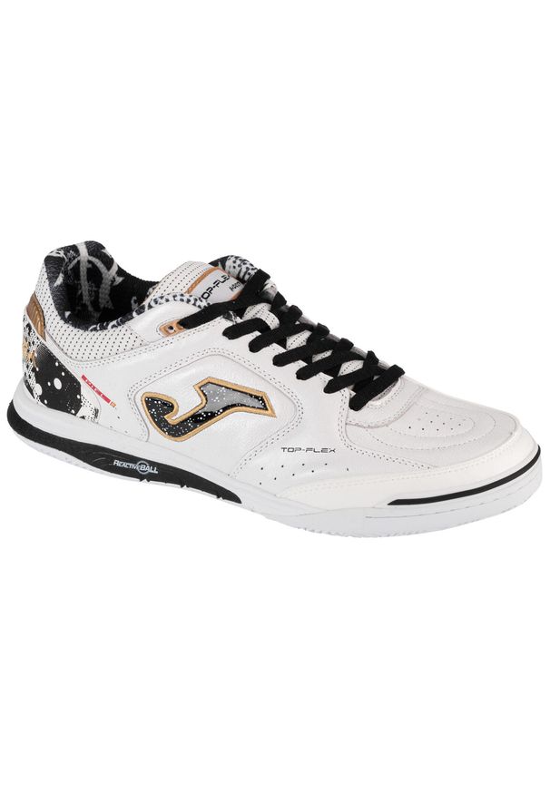 Buty piłkarskie halowe unisex Joma Top Flex Rebound halówki skórzane do futsalu. Kolor: czarny, wielokolorowy, biały. Materiał: skóra. Sport: piłka nożna