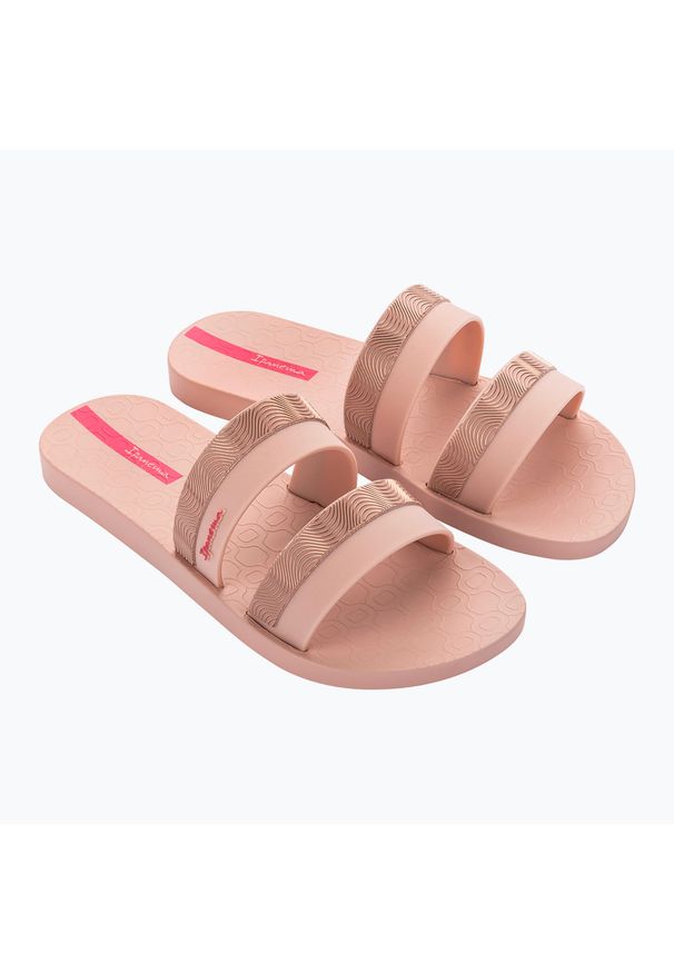 Klapki damskie Ipanema Mesh Slide. Kolor: różowy. Materiał: mesh