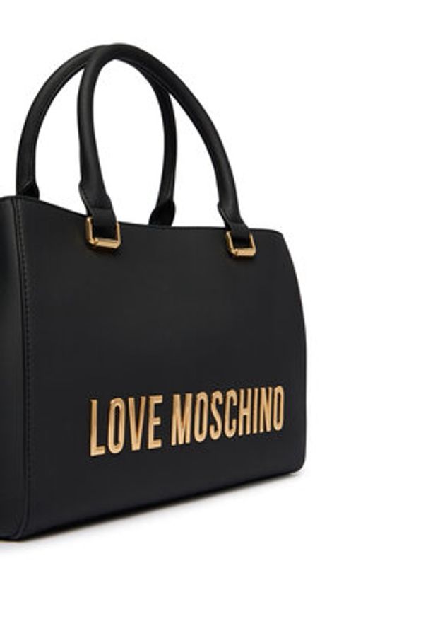Love Moschino - LOVE MOSCHINO Torebka JC4022PP1OKD0000 Czarny. Kolor: czarny. Materiał: skórzane