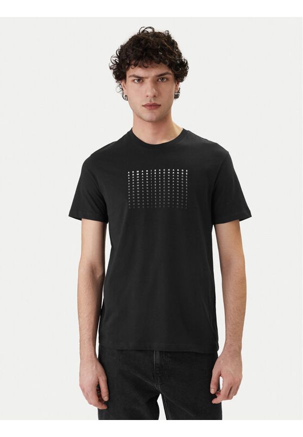 Armani Exchange T-Shirt XM002519 AF10334 UB101 Granatowy Regular Fit. Kolor: niebieski. Materiał: bawełna