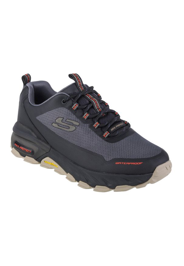 skechers - Buty do chodzenia męskie Skechers Max Protect Fast Track. Kolor: wielokolorowy. Materiał: syntetyk, materiał. Szerokość cholewki: normalna. Sport: turystyka piesza