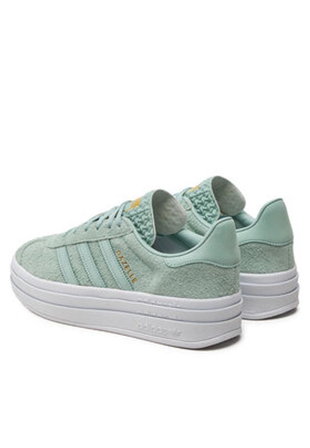 Adidas - adidas Sneakersy Gazelle Bold IG4381 Zielony. Kolor: zielony. Materiał: zamsz, skóra. Model: Adidas Gazelle