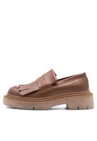 Badura Loafersy SINES-23FW110-V Brązowy. Kolor: brązowy. Materiał: skóra #5