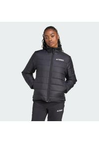 Adidas - Kurtka ocieplana Terrex Multi Essentials. Kolor: czarny. Materiał: puch. Technologia: ClimaWarm (Adidas). Sport: turystyka piesza