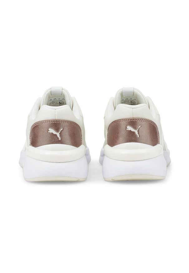 Buty do biegania damskie Puma Rose Raw Metallics. Zapięcie: sznurówki. Kolor: biały. Materiał: guma, materiał, tkanina, syntetyk. Szerokość cholewki: normalna