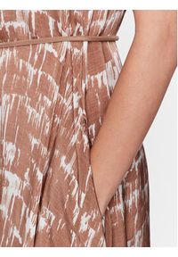 PESERICO - Peserico Sukienka koszulowa S02169A Beżowy Regular Fit. Kolor: beżowy. Materiał: bawełna. Typ sukienki: koszulowe #3