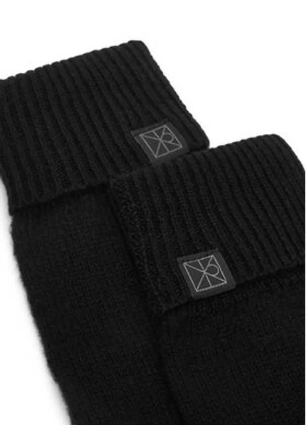 Calvin Klein Rękawiczki Emblem LV14D8016G Czarny. Kolor: czarny. Materiał: kaszmir, materiał