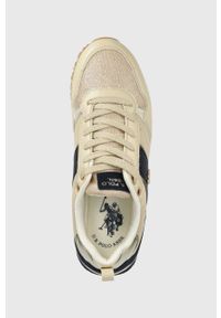U.S. Polo Assn. sneakersy kolor beżowy. Zapięcie: sznurówki. Kolor: beżowy. Materiał: guma #4