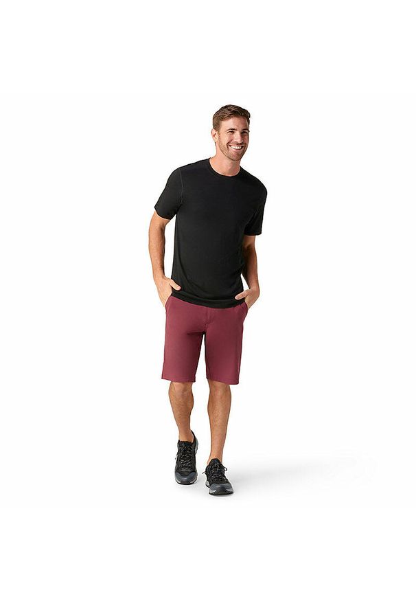 Koszulka z krótkim rękawem męska Smartwool Merino Short Sleeve Tee. Kolor: czarny. Długość rękawa: krótki rękaw. Długość: krótkie