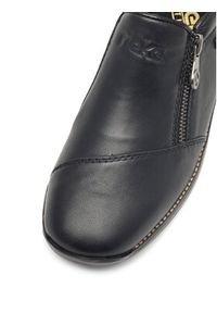 Rieker Półbuty 44265-00 Czarny. Kolor: czarny. Materiał: skóra