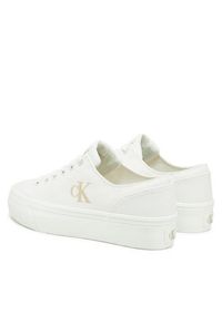 Calvin Klein Jeans Tenisówki Vulc Flatform Low Cv Mg YW0YW01763 Biały. Kolor: biały. Materiał: materiał #6