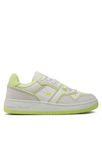 Tommy Jeans Sneakersy Decon Basket Low Cut EN0EN02084 Biały. Kolor: biały. Materiał: zamsz, skóra