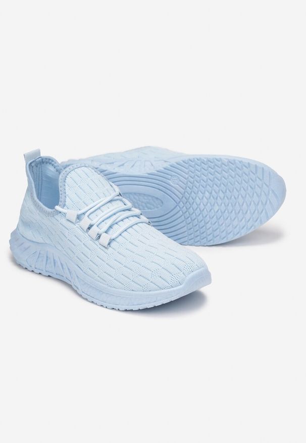 Born2be - Niebieskie Buty Sportowe Katenia. Okazja: na spacer. Wysokość cholewki: przed kostkę. Nosek buta: okrągły. Zapięcie: bez zapięcia. Kolor: niebieski. Materiał: materiał. Szerokość cholewki: normalna. Sport: bieganie, turystyka piesza