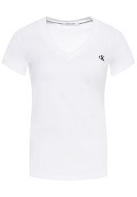 Calvin Klein Jeans T-Shirt J20J213716 Biały Regular Fit. Kolor: biały. Materiał: bawełna #2