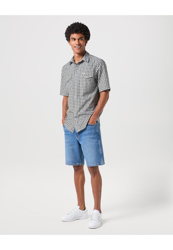 Wrangler - WRANGLER SS WESTERN SHIRT MĘSKA KOSZULA W KRATĘ KRATA GREEN CHECK 112350581 W5H8016174