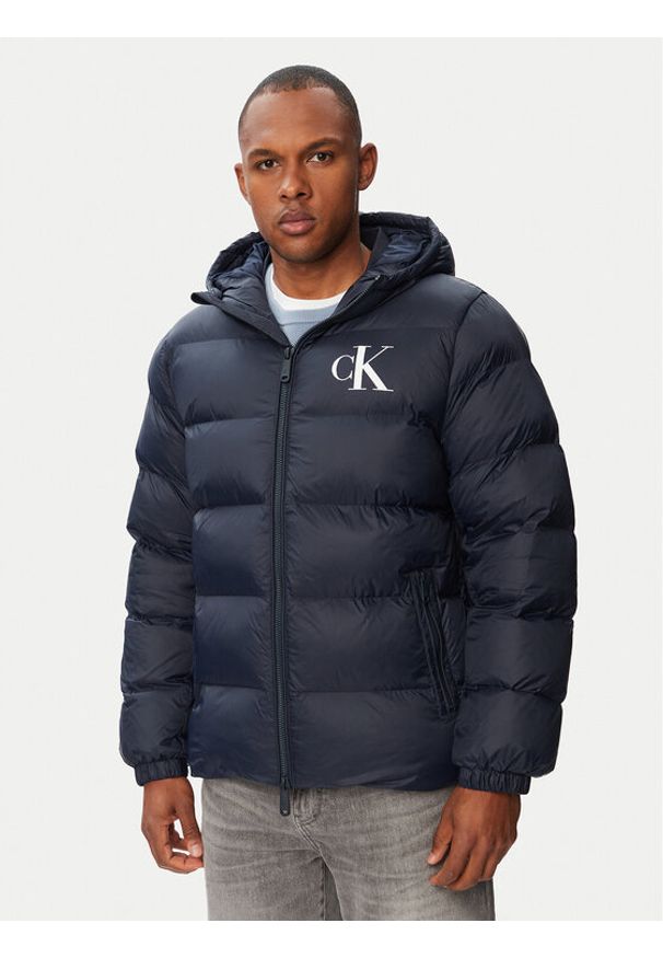 Calvin Klein Jeans Kurtka zimowa LV04RG513G Granatowy Regular Fit. Kolor: niebieski. Materiał: syntetyk. Sezon: zima