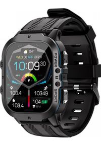 Smartwatch Oukitel BT20 Rugged Czarny (BT20-BE/OL). Rodzaj zegarka: smartwatch. Kolor: czarny