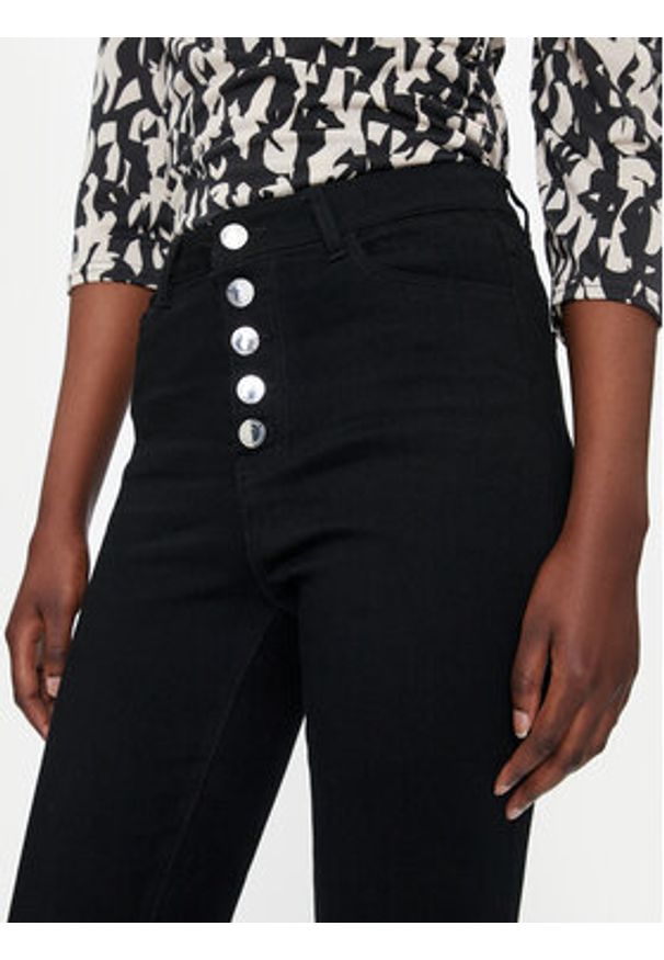Morgan Jeansy 242-PBLACK1 Czarny Slim Fit. Kolor: czarny