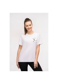 MOONHOLI - T-shirt do jogi Moonholi Moonstar z krótkim rękawem. Kolor: biały. Długość rękawa: krótki rękaw. Długość: krótkie. Sport: joga i pilates