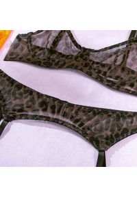 Intica - Zestaw bielizny z elastycznymi paskami i przezroczystymi detalami Ibolya. Kolor: wielokolorowy. Materiał: tkanina. Wzór: paski #6