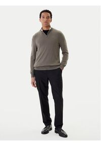 BOSS Sweter H-Hemarlo 50549984 Beżowy Regular Fit. Kolor: beżowy. Materiał: wełna #5